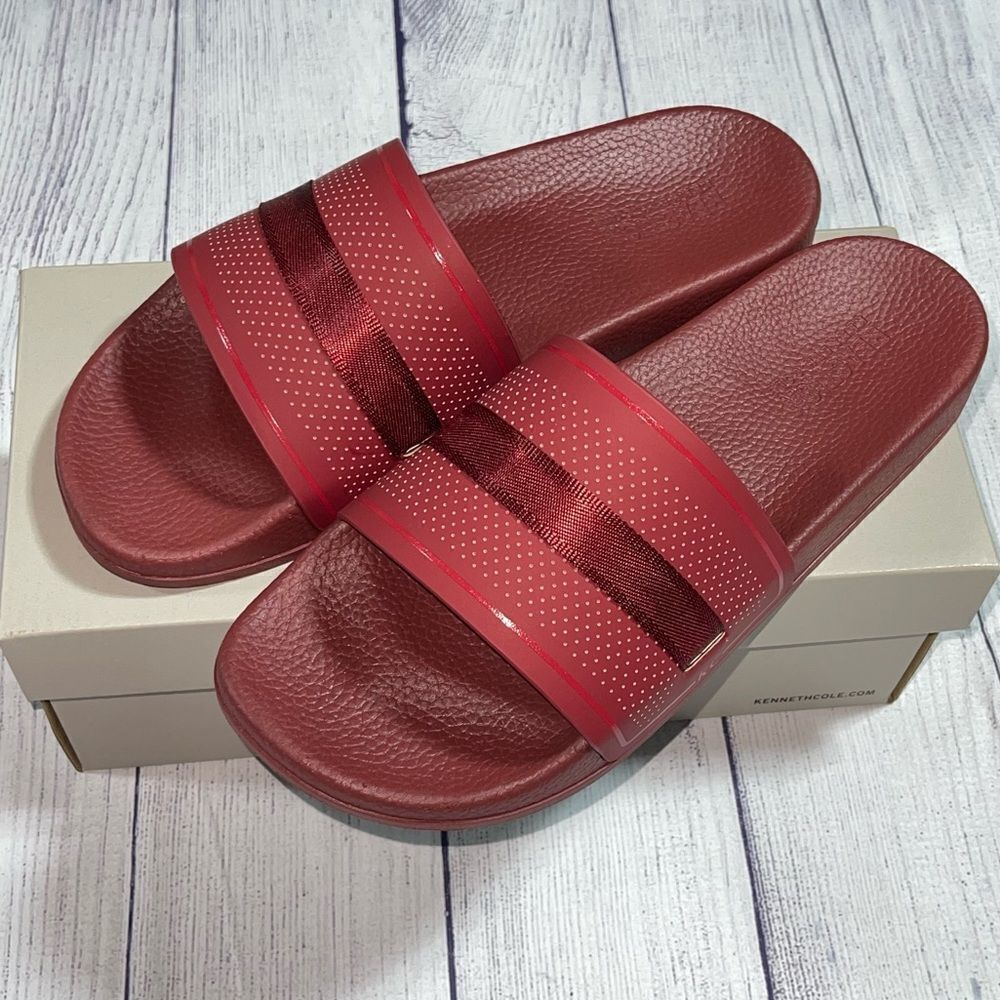 Kenneth Cole Reaction Screen Mixed Slide Sandal